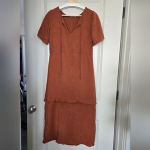 Vetta The House Dress in Terracotta